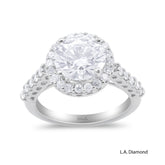 14K White Gold Halo-Style Engagement Ring (4.20g)